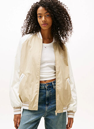 Tommy Jeans Standart Bej Kadın Ceket DW0DW21432RBV