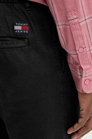 Erkek Çift Pilili Rahat Konik Kesim Pantolon - Siyah | 31/32