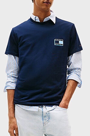 Tommy Jeans Erkek T Shirt DM0DM21577 C1G