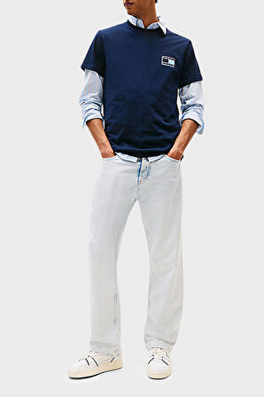 Tommy Jeans Erkek T Shirt DM0DM21577 C1G