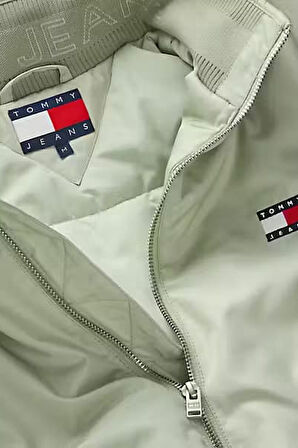 Erkek Dik Yaka Dolgulu Mont - Açık Yeşil | XL