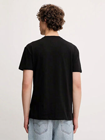 Tommy Jeans TJM REG FLAG LINEAR SS TEE EXT Erkek Siyah T-shirt DM0DM21911BDS