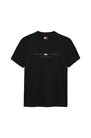 Erkek New York City Logolu T-Shirt - Siyah | 2XL