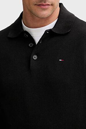 Tommy Jeans Erkek Polo Yaka Kazak DM0DM20304 BDS