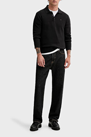 Tommy Jeans Erkek Polo Yaka Kazak DM0DM20304 BDS