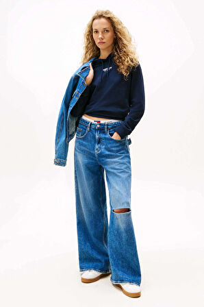 Kadın TJW REG ESS LOGO 2 HOODIE EXT Sweatshirts | L