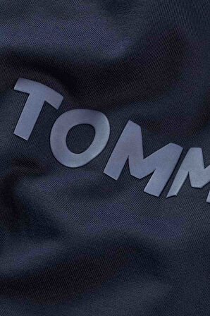 Erkek Cropped Fit Kapüşonlu Fermuarlı Sweatshirt - Lacivert | S