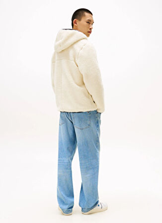 Tommy Jeans Bej Erkek Sweatmont DM0DM19224ACH TJM REG BADGE TEDDY Z