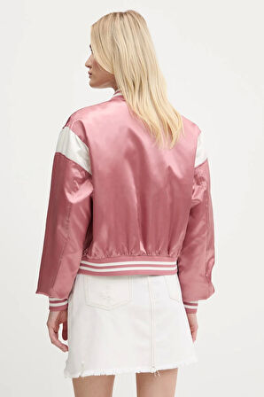 Tommy Jeans TJW SCRIPT VARSITY JACKET Kadın Pembe Ceket DW0DW20960TI0
