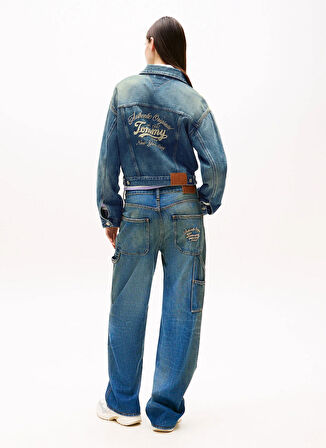 Tommy Jeans Standart Koyu Mavi Kadın Ceket DW0DW210611A5