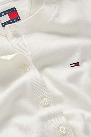 Kadın Essential Crew Neck Hırka - Ekru | XS