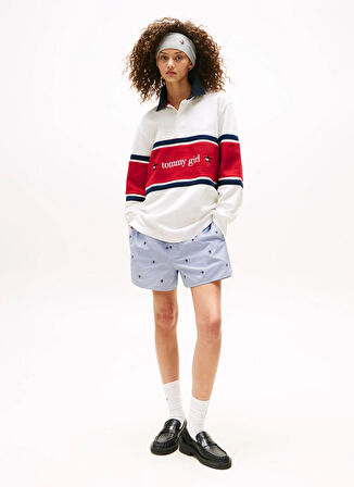 Tommy Jeans Yüksek Bel Standart Çok Renkli Kadın Şort DN0DN00059099