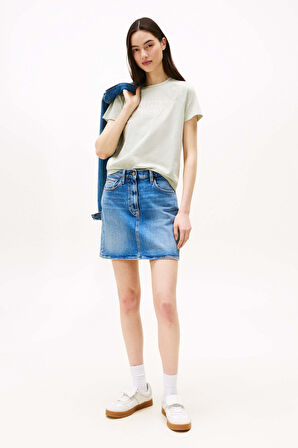 Tommy Jeans Kadın Tişört-DW0DW21388