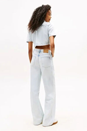 Tommy Jeans Lightweight Denim Kadın Denim Gömlek DW0DW210721AB