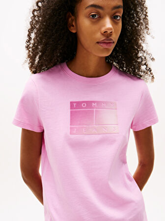 TOMMY HILFIGER Kadın  Pembe T-Shirt DW0DW20905 U06