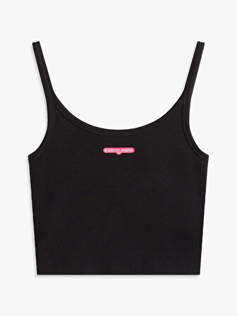 TOMMY HILFIGER Kadın  Siyah T-Shirt DW0DW20924 BDS