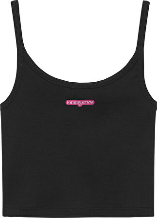 TOMMY HILFIGER Kadın  Siyah T-Shirt DW0DW20924 BDS