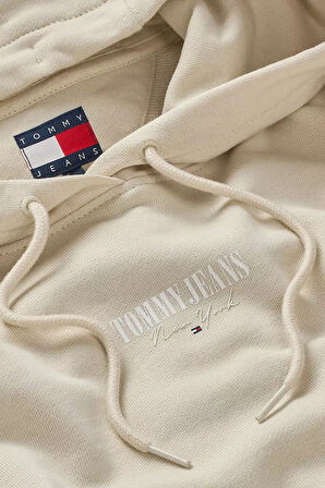 Kadın Regular Fit Kapüşonlu Logolu Sweatshirt - Açık Bej | XS