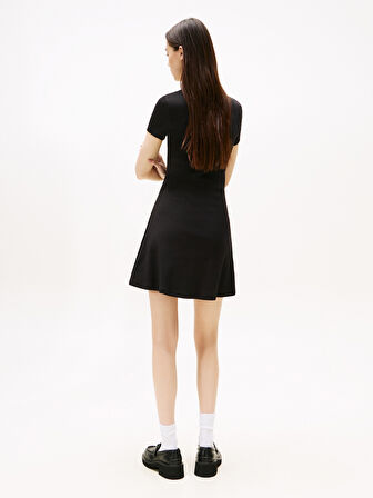 TOMMY HILFIGER Kadın  Siyah Elbise DW0DW21172 BDS