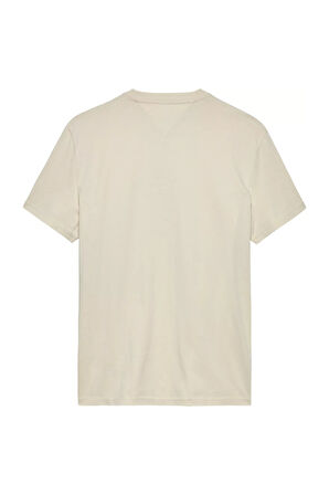 Erkek Signature Logo T-Shirt - Krem | L