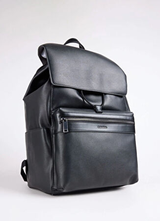 Calvin Klein Siyah Erkek Sırt Çantası ZIP FLAP BACKPACK