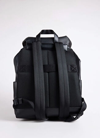 Calvin Klein Siyah Erkek Sırt Çantası ZIP FLAP BACKPACK