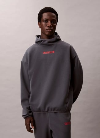 Calvin Klein Jeans Kapüşon Yaka Gri Erkek Sweatshırt LVGMF5W308CKP HOODIE
