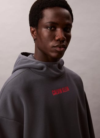 Calvin Klein Jeans Kapüşon Yaka Gri Erkek Sweatshırt LVGMF5W308CKP HOODIE