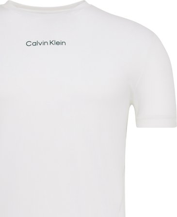 CALVIN KLEIN Erkek Marka Logolu Organik Pamuklu Günlük Kullanıma Uygun Beyaz T-Shirt LVGMF5K101 100