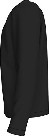 CALVIN KLEIN Erkek Marka Logo Baskılı Bisiklet Yaka Günlük Kullanıma Uygun Uzun Kollu Şık Görünüşlü Siyah Sweatshirt LVGMF5K200 UB1