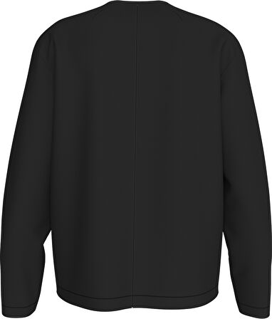 CALVIN KLEIN Erkek Marka Logo Baskılı Bisiklet Yaka Günlük Kullanıma Uygun Uzun Kollu Şık Görünüşlü Siyah Sweatshirt LVGMF5K200 UB1