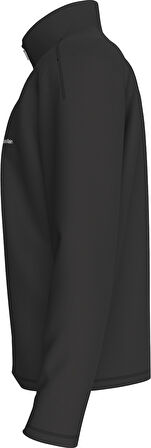 CALVIN KLEIN Erkek Marka Logolu Yarım Fermuarlı Dik Yaka Siyah Sweatshirt LVGMF5W303 UB1