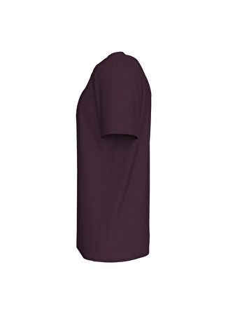 Calvin Klein Jeans Bisiklet Yaka Düz Mor Erkek T-Shirt LVGMS5K176YTV SS LT WT TEE