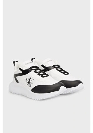 Calvin Klein Jeans Eva Tabanlı Karışık Materyal Runner Erkek Sneaker YM0YM01439-01W