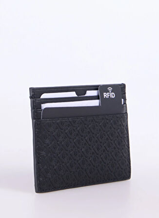 Calvin Klein Siyah Erkek Cüzdan AOP OUTLINE CARDCASE