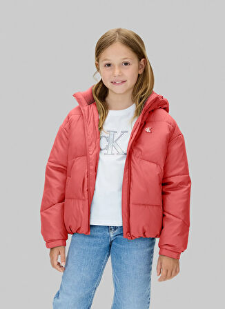Calvin Klein Pembe Kız Çocuk Şişme Mont IG0IG02056VAZ