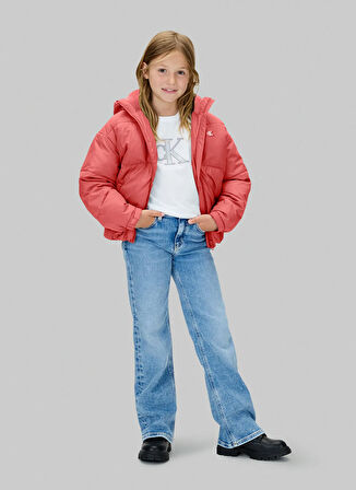 Calvin Klein Pembe Kız Çocuk Şişme Mont IG0IG02056VAZ