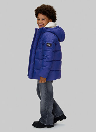 Calvin Klein Mavi Erkek Çocuk Şişme Mont IB0IB01276C7L