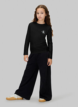 Calvin Klein Baskılı Siyah Erkek Çocuk T-Shirt IU0IU00717BEH