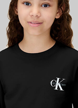 Calvin Klein Baskılı Siyah Erkek Çocuk T-Shirt IU0IU00717BEH