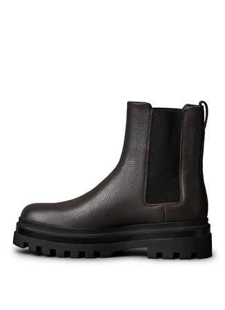 Calvin Klein Koyu Kahve Erkek Bot LUGGED CHELSEA BOOT HIGH LTH