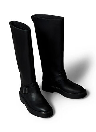 Calvin Klein Siyah Kadın Deri Bot YW0YW01972BEH