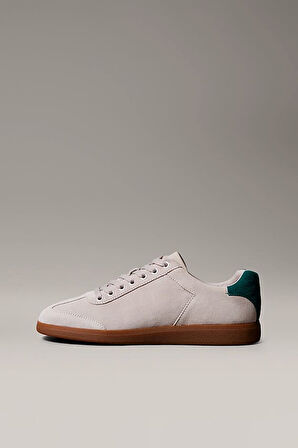 Erkek Cupsole Tabanlı Süet Sneaker - Krem | 45