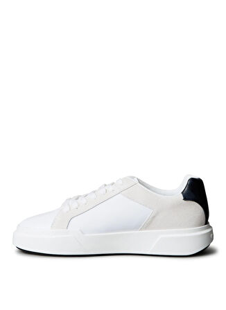 Calvin Klein Beyaz - Siyah Erkek Sneaker CHUNKY CUPSOLE LACEUP LTH MIX
