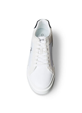 Calvin Klein Beyaz - Siyah Erkek Sneaker CHUNKY CUPSOLE LACEUP LTH MIX
