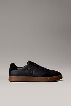 Kadın Karışık Materyalli Kontrast Tabanlı Sneaker - Siyah | 36