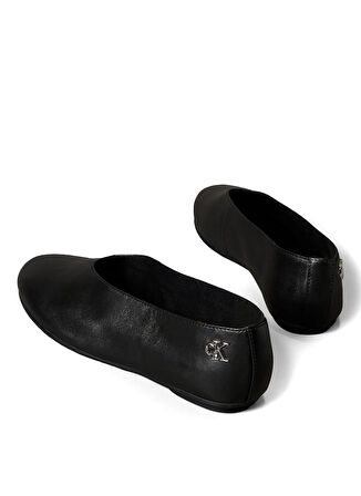 Calvin Klein Deri Siyah Kadın Babet HW0HW02810BEH