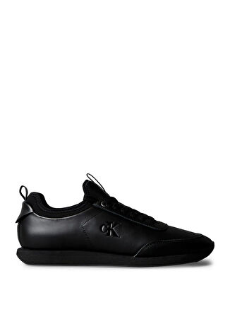 Calvin Klein Siyah Erkek Sneaker RETRO RUNNER SOCK LACEUP LTH