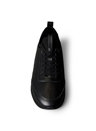 Calvin Klein Siyah Erkek Sneaker RETRO RUNNER SOCK LACEUP LTH