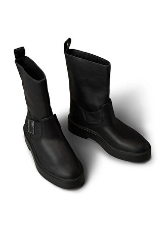 Calvin Klein Siyah Kadın Deri Bot YW0YW01970BEH